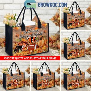 Cincinnati Bengals Welcome Fall Season Personalized Canvas Tote Bag