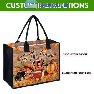 Cincinnati Bengals Welcome Fall Season Personalized Canvas Tote Bag