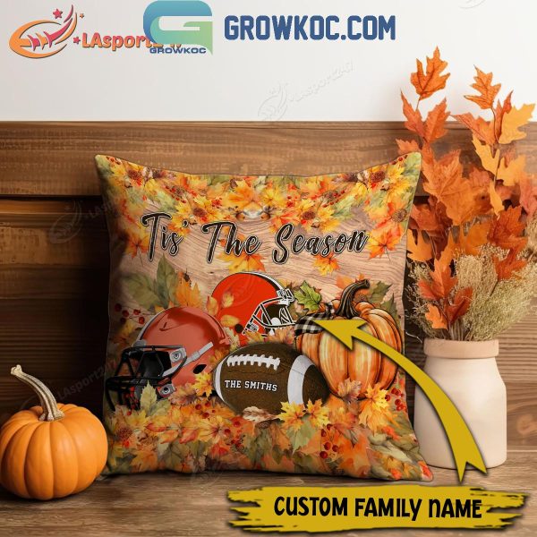 Cleveland Browns Football Welcoming Fall Season Personalized Pillow