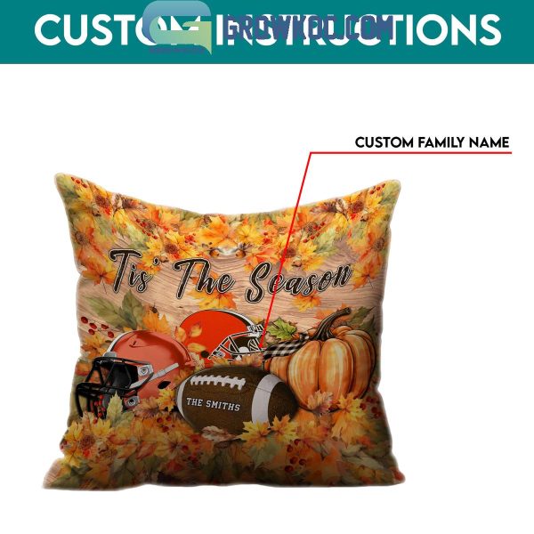 Cleveland Browns Football Welcoming Fall Season Personalized Pillow