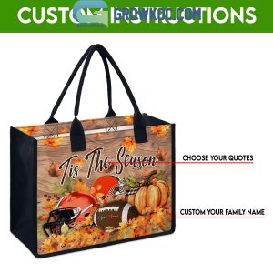 Cleveland Browns Welcome Fall Season Personalized Canvas Tote Bag