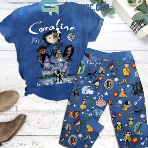 Coraline Be Wise Be Brave Be Tricky Fleece Pajamas Set