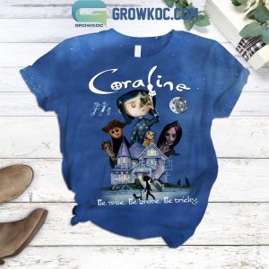 Coraline Be Wise Be Brave Be Tricky Fleece Pajamas Set