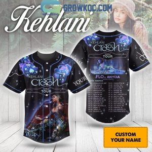 Crash Kehlani World Tour 2024 With Flo And Anycia Personalized Baseball Jersey