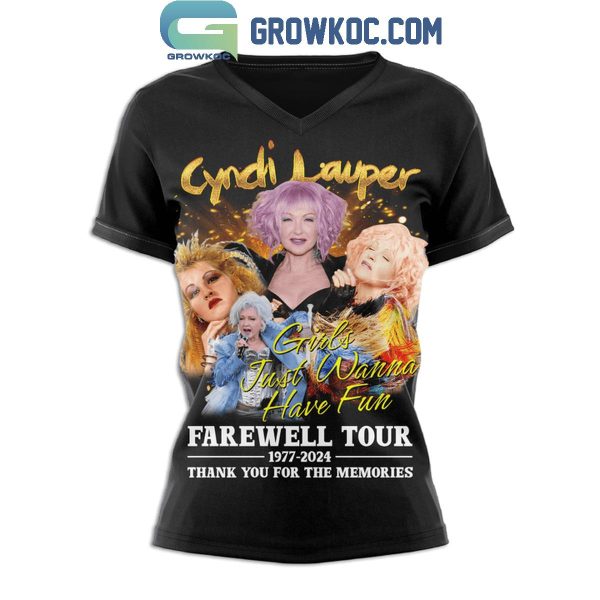 Cyndi Lauper Farewell Tour 1977-2024 Thank You For Joyfulness T-Shirt