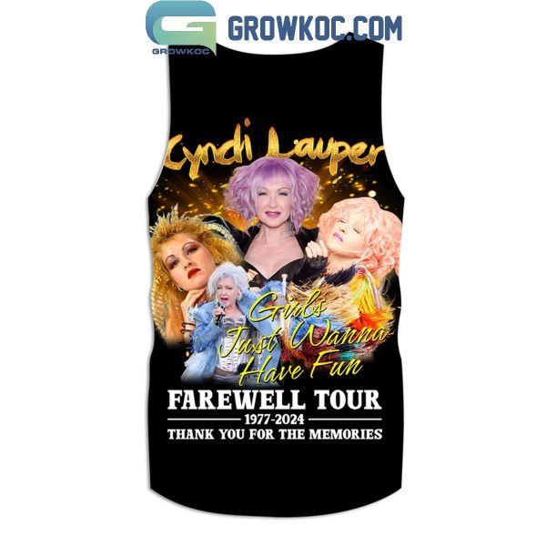 Cyndi Lauper Farewell Tour 1977-2024 Thank You For Joyfulness T-Shirt