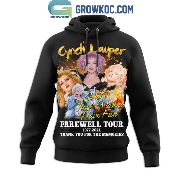 Cyndi Lauper Farewell Tour 1977-2024 Thank You For Joyfulness T-Shirt