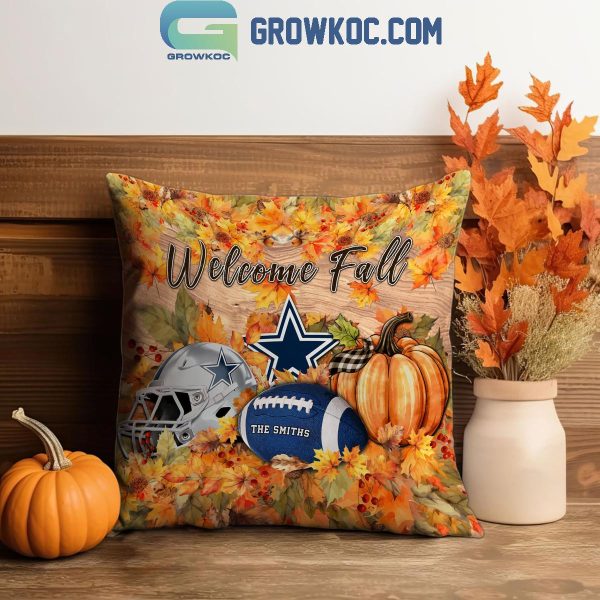 Dallas Cowboys Football Welcoming Fall Season Personalized Pillow