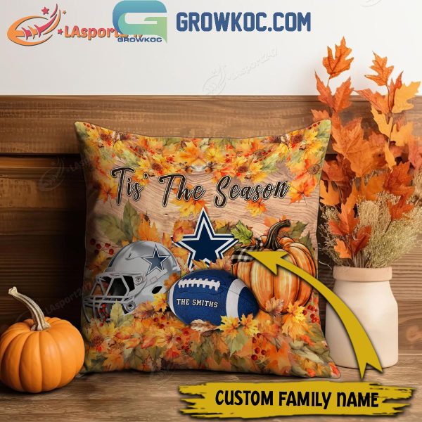 Dallas Cowboys Football Welcoming Fall Season Personalized Pillow