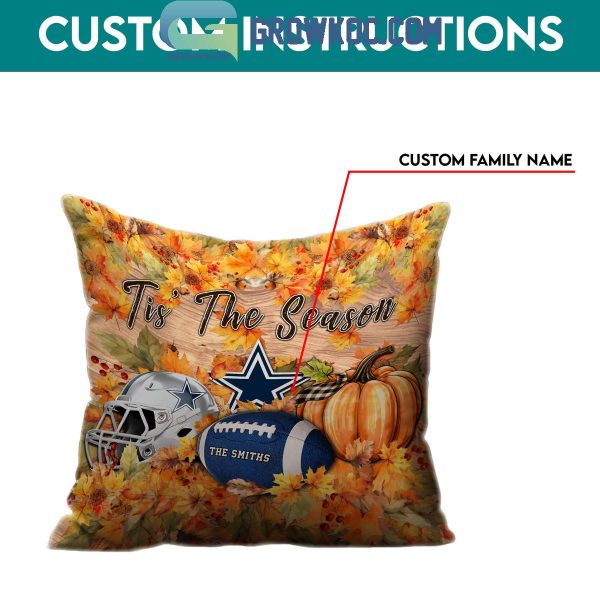 Dallas Cowboys Football Welcoming Fall Season Personalized Pillow