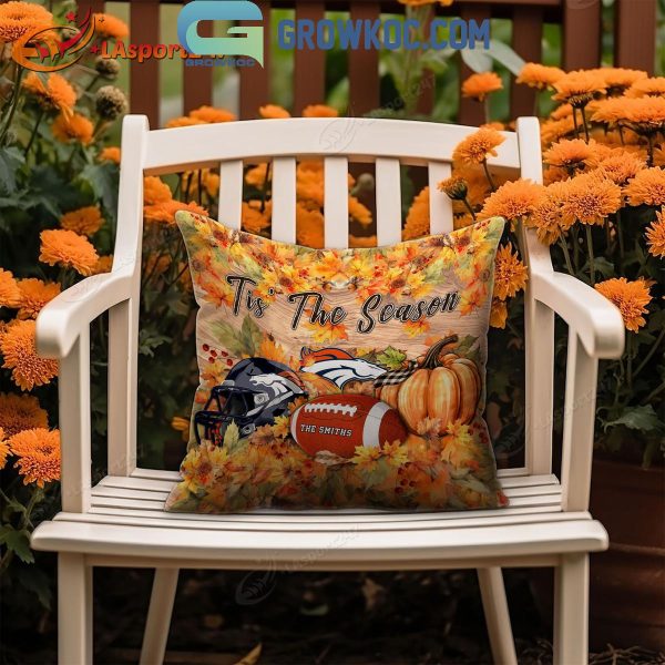 Denver Broncos Football Welcoming Fall Season Personalized Pillow