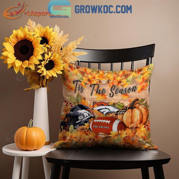 Denver Broncos Football Welcoming Fall Season Personalized Pillow