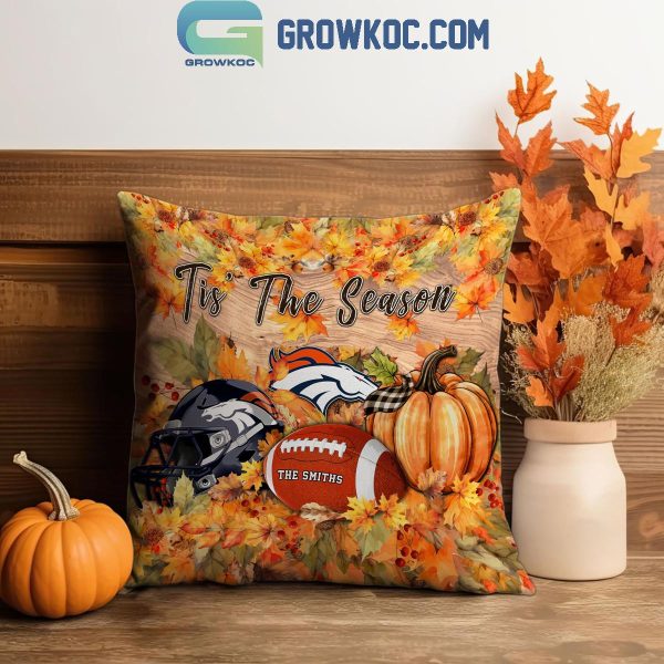 Denver Broncos Football Welcoming Fall Season Personalized Pillow