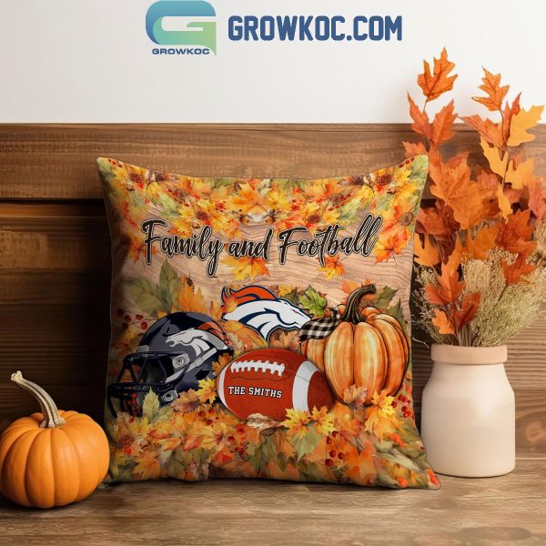 Denver Broncos Football Welcoming Fall Season Personalized Pillow