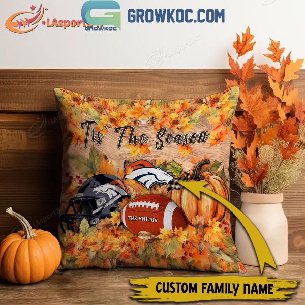 Denver Broncos Football Welcoming Fall Season Personalized Pillow