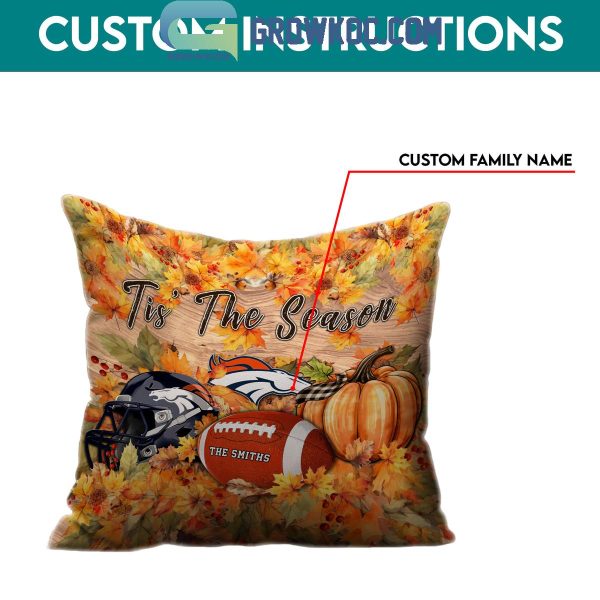 Denver Broncos Football Welcoming Fall Season Personalized Pillow