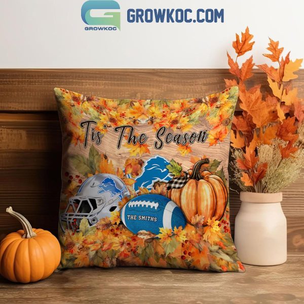 Detroit Lions Football Welcoming Fall Season Personalized Pillow