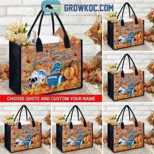 Detroit Lions Welcome Fall Season Personalized Canvas Tote Bag