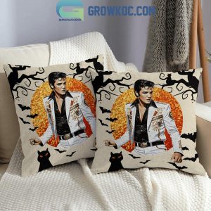 Elvis Presley King Of Halloween Pillow