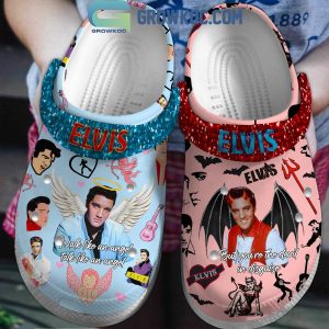 Elvis Presley You Like An Angel Talk Like Angel Crocs Clogs