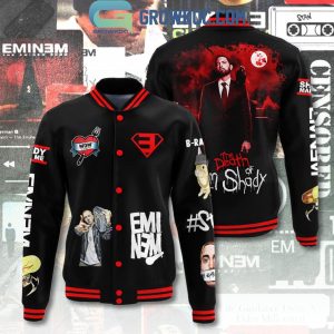 Eminem The Death Of Slim Shady 36 Years Of Memories Baseball Jacket