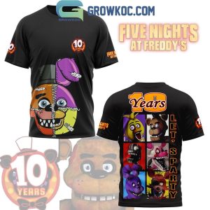 Five Nights At Freddy’s 10 Years Let’s Party Hoodie T Shirt