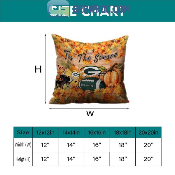 Green Bay Packers Football Welcoming Fall Season Personalized Pillow