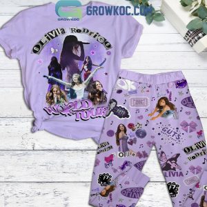 Guts World Tour 2024 Of Olivia Rodrigo Fleece Pajamas Set