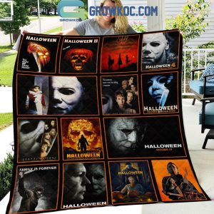 Halloween Horror Movies Villians Fleece Blanket Quilt