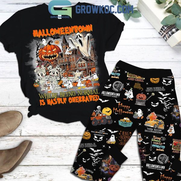 Halloweentown Movie Where Being Normal Is Overrated Fleece Pajamas Set