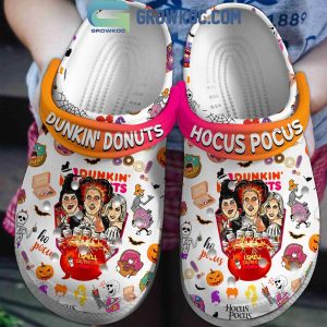 Hocus Pocus I Smell Dunkin’ Donuts Crocs Clogs