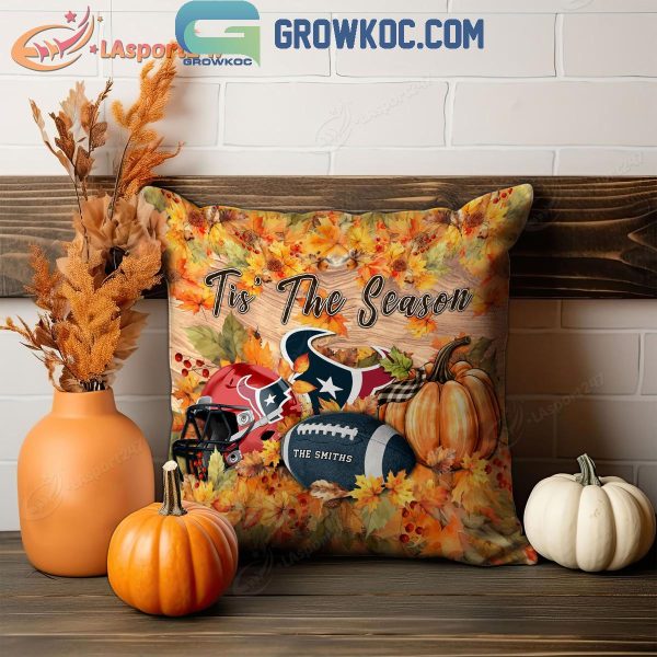 Houston Texans Football Welcoming Fall Season Personalized Pillow