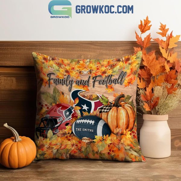 Houston Texans Football Welcoming Fall Season Personalized Pillow