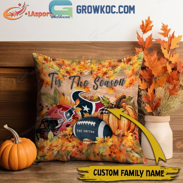 Houston Texans Football Welcoming Fall Season Personalized Pillow