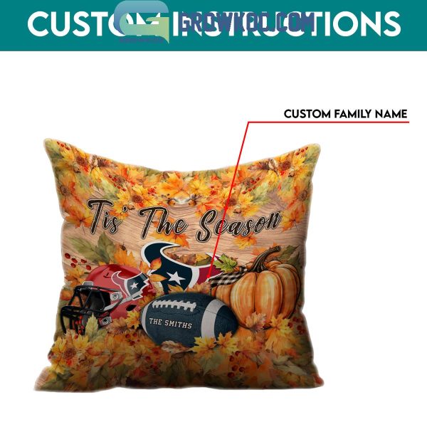 Houston Texans Football Welcoming Fall Season Personalized Pillow