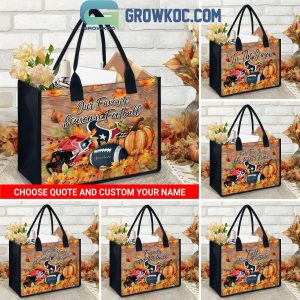 Houston Texans Welcome Fall Season Personalized Canvas Tote Bag