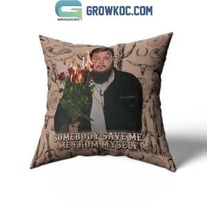 Jelly Roll Somebody Save Me From Myself Pillow