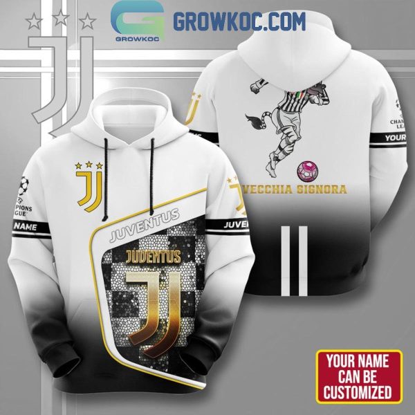 Juventus Vecchia Signora Champions League Personalized Hoodie T-Shirt