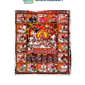 Kansas City Chiefs 65th Anniversary 1960 2025 Fleece Blanket Quilt