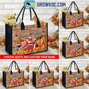 Kansas City Chiefs Welcome Fall Season Personalized Canvas Tote Bag