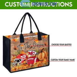 Kansas City Chiefs Welcome Fall Season Personalized Canvas Tote Bag