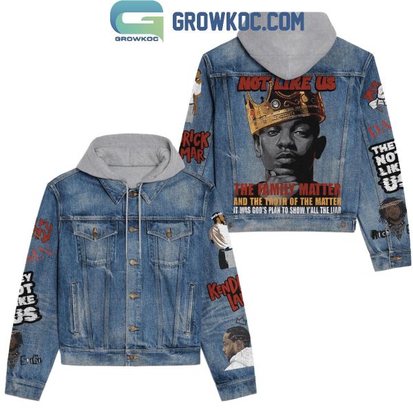 Kendrick Lamar Not Like Us The Family Matter Hooded Denim Jacket