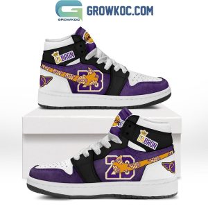 Los Angeles Lakers I Love Lebron James Air Jordan 1 Shoes