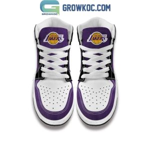 Los Angeles Lakers I Love Lebron James Air Jordan 1 Shoes