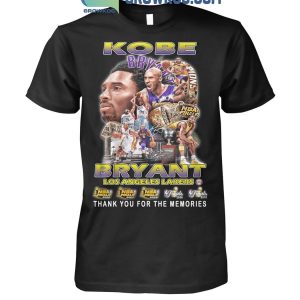 Los Angeles Lakers Kobe Bryant Thank You For The Memories Still Fan In 2024 T-Shirt