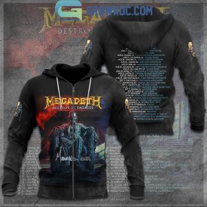 Megadeth Destroy Enemies All That Remains Hoodie T Shirt