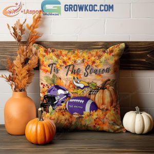 Minnesota Vikings Football Welcoming Fall Season Personalized Pillow