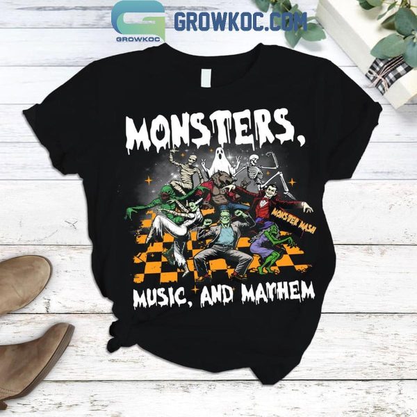 Monsters Music And Mathem Fleece Pajamas Set
