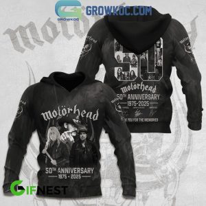 Motorhead 50 Years Of The Memories 1975-2025 Thank You Hoodie T-Shirt