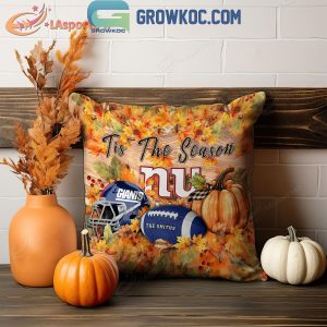 New York Giants Football Welcoming Fall Season Personalized Pillow